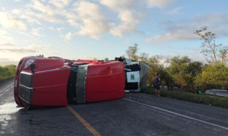 Choque entre tráileres y camión deja heridos y tráfico en San Fernando