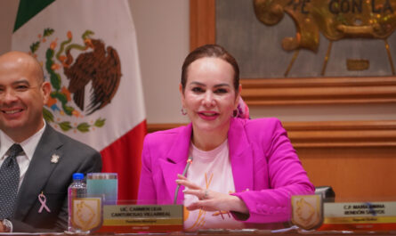 ‘Nuevo Laredo está con usted’: Alcaldesa Carmen Lilia Canturosas felicita a Claudia Sheinbaum Pardo por su toma de protesta