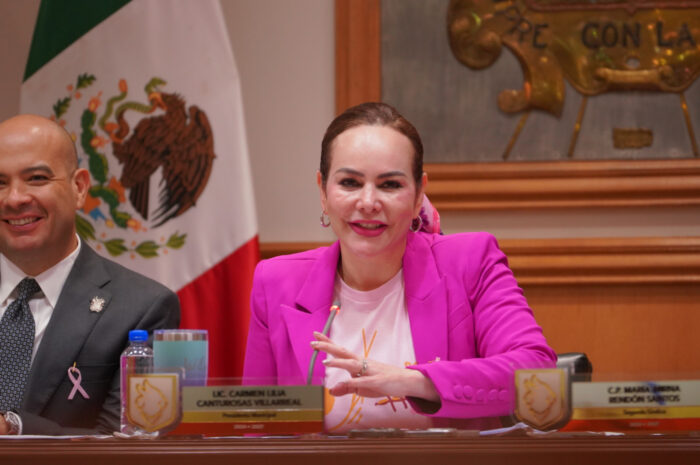 ‘Nuevo Laredo está con usted’: Alcaldesa Carmen Lilia Canturosas felicita a Claudia Sheinbaum Pardo por su toma de protesta