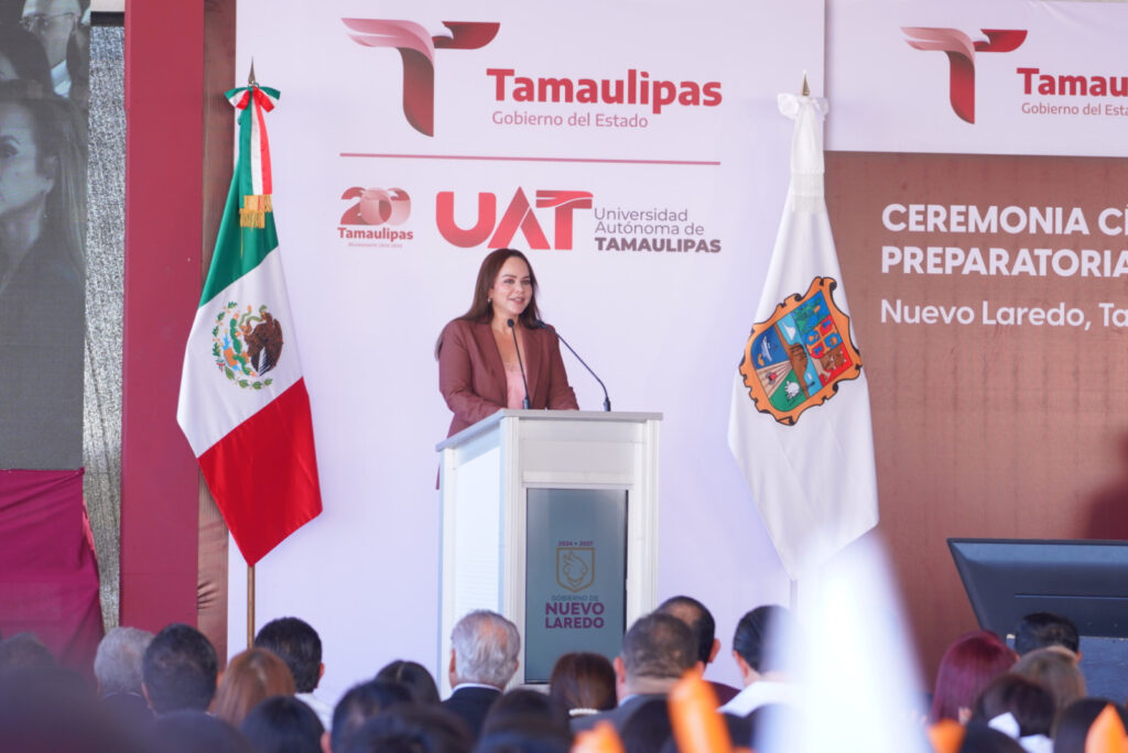 Inauguran alcaldesa Carmen Lilia Canturosas y rector Dámaso Anaya primera preparatoria UAT en Nuevo Laredo