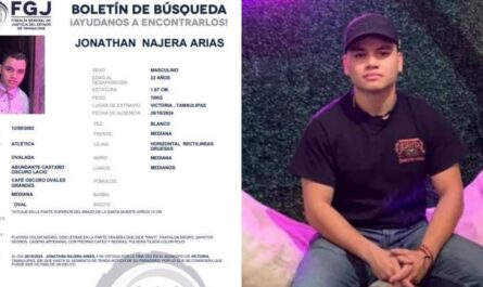 Buscan a Jonathan Nájera, desaparecido en Ciudad Victoria