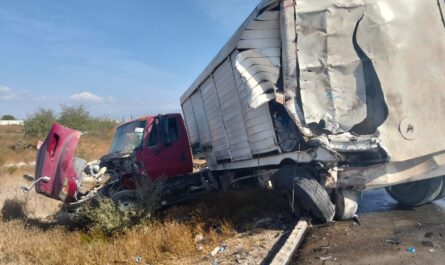 Choque entre tráileres cerca de Tula deja a un operador lesionado