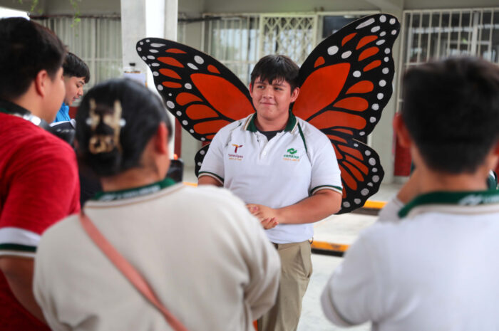 Invita Gobierno de Nuevo Laredo a instituciones educativas a solicitar stand “Monarcas en Vuelo” para promover la conservación de mariposa monarca