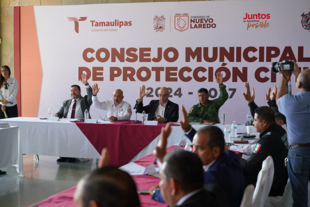 Toma protesta Consejo Municipal de Protección Civil de Nuevo Laredo para fortalecer respuesta ante desastres naturales