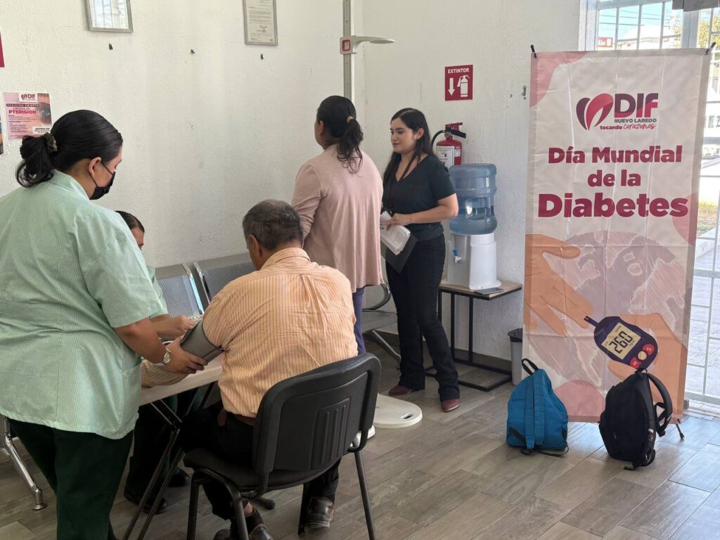 DIF Nuevo Laredo conmemora el Día Mundial de la Diabetes con jornada de detección