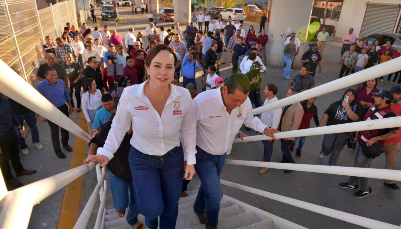 Inaugura alcaldesa Carmen Lilia Canturosas puente peatonal y vehicular; Brinda mejor movilidad y seguridad a ciudadanos