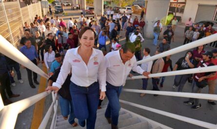 Inaugura alcaldesa Carmen Lilia Canturosas puente peatonal y vehicular; Brinda mejor movilidad y seguridad a ciudadanos