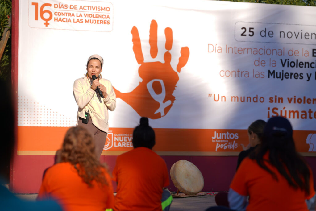 Inicia INMUJER Nuevo Laredo Cartelera Naranja con encuentro de yoga y círculo de confianza