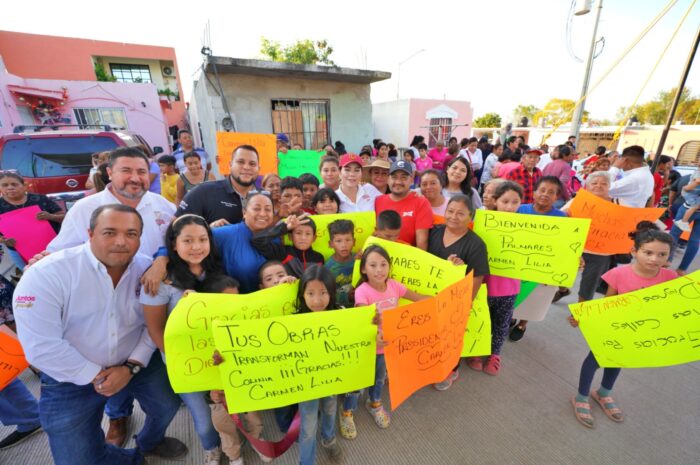 Lleva alcaldesa Carmen Lilia Canturosas obras de impacto social a familias del sur