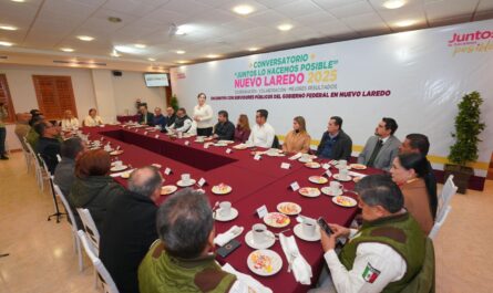 Refrendan alcaldesa Carmen Lilia Canturosas y funcionarios federales compromiso con bienestar de neolaredenses
