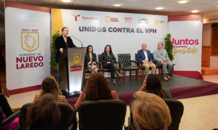 Destaca Nuevo Laredo como único municipio en México con campaña de vacunación contra el VPH en niños