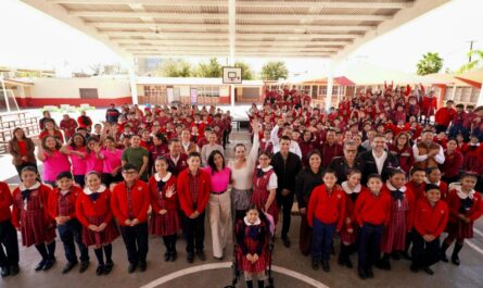 Alcaldesa Carmen Lilia Canturosas entrega obras de infraestructura educativa en beneficio de más de 1,600 estudiantes