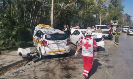 Choque en Tampico deja 2 lesionados y daños materiales