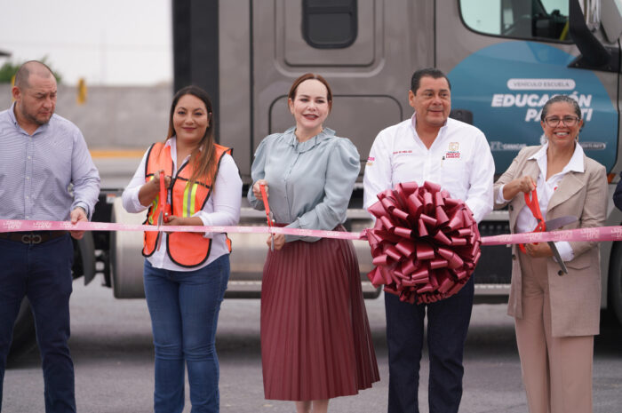 Fortalece alcaldesa Carmen Lilia Canturosas competitividad de Nuevo Laredo con entrega de obra en el CECATI 193