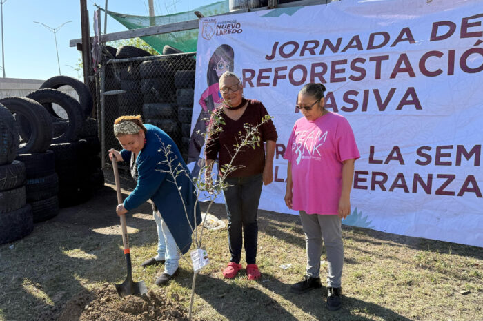 Intensifica Gobierno de Nuevo Laredo campaña de reforestación