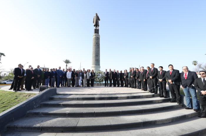 Conmemora Gobierno de Nuevo Laredo natalicio de Benito Juárez con emotiva ceremonia cívica