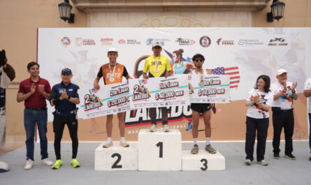 Corredores de la región disfrutan de Maratón Binacional Dos Laredos 2025