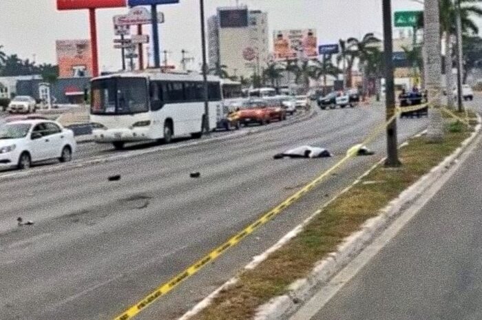 Fatal accidente en Tampico: motocicleta derrapa y deja dos muertos