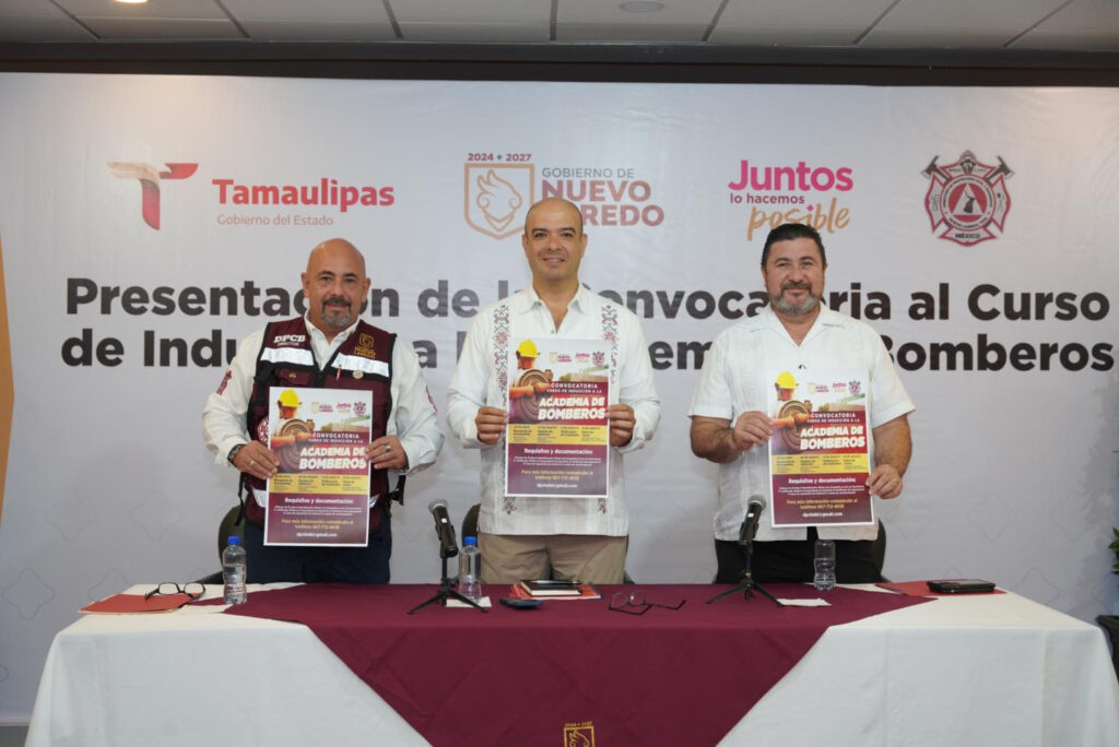 Convoca Gobierno Municipal a curso de inducción a la Academia de Bomberos en Nuevo Laredo