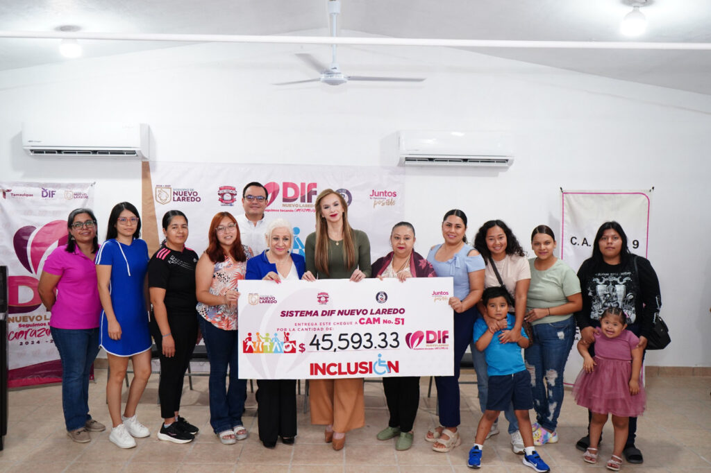 DIF continúa entrega de apoyos a CAM de Nuevo Laredo gracias al “Juego con Causa” de los Tecos