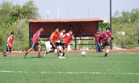Participan prepas municipales de Nuevo Laredo en cuadrangular de fútbol contra las adicciones