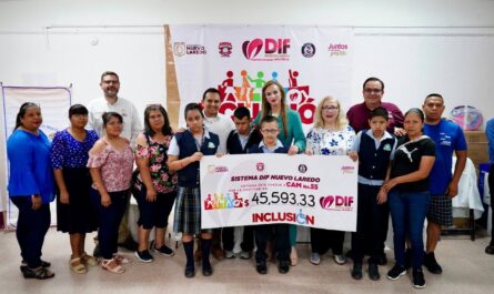 Concluye DIF entrega de apoyos a Centros de Atención Múltiple de Nuevo Laredo