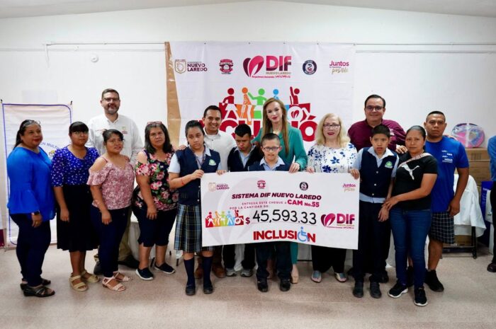 Concluye DIF entrega de apoyos a Centros de Atención Múltiple de Nuevo Laredo
