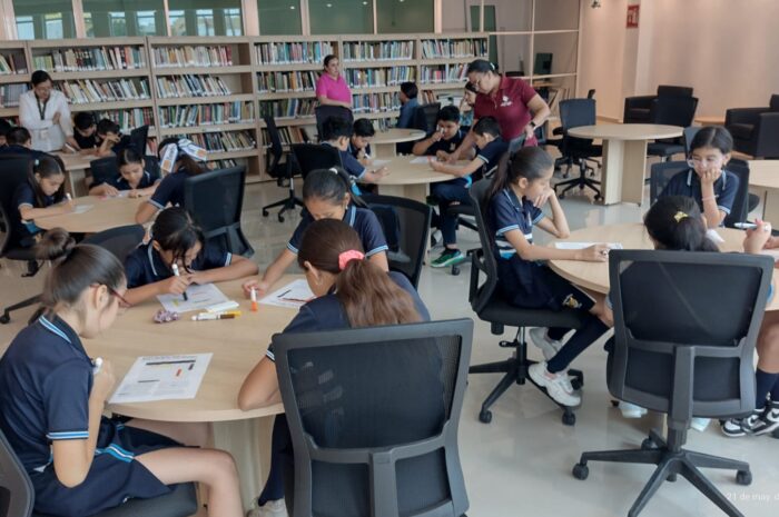 Alumnos de la escuela «Cosme Pérez» viven un recreo divertido en la Infoteca de Nuevo Laredo