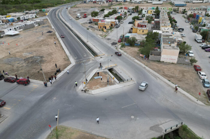 Transforma Gobierno de Nuevo Laredo acceso a Los Olivos II con pavimentación de bulevar Rea