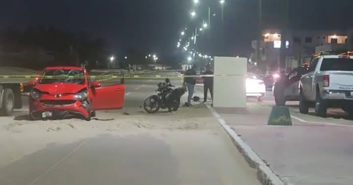 Mueren dos jóvenes tras choque en motocicleta en Playa Miramar