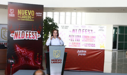 Presenta alcaldesa Carmen Lilia Canturosas el NLD Fest para celebrar el 177 aniversario de Nuevo Laredo