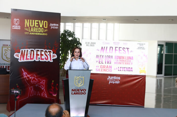 Presenta alcaldesa Carmen Lilia Canturosas el NLD Fest para celebrar el 177 aniversario de Nuevo Laredo