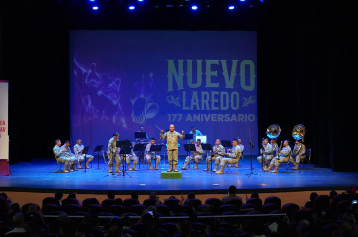 Brinda SEDENA gran concierto de gala como parte de los festejos del 177 aniversario de Nuevo Laredo