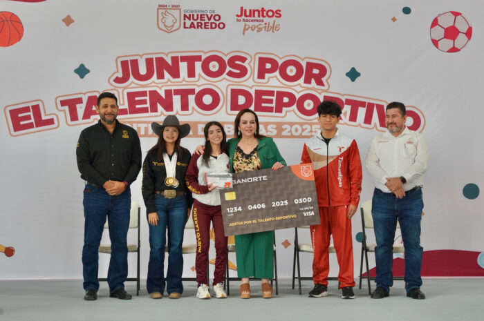 Gobierno de Nuevo Laredo realiza primera dispersión de la beca “Juntos por el Talento Deportivo 2025”
