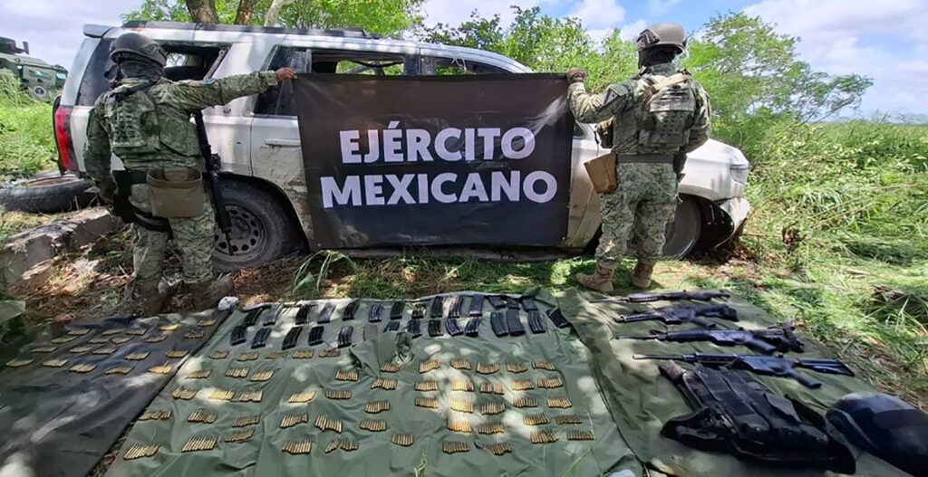 Ejército detiene a tres y asegura armas largas en operativo en San Fernando