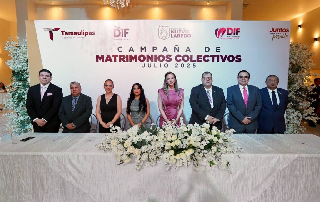 DIF Nuevo Laredo celebra a 83 nuevas familias en campaña de matrimonios gratuito