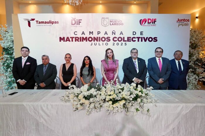 DIF Nuevo Laredo celebra a 83 nuevas familias en campaña de matrimonios gratuito