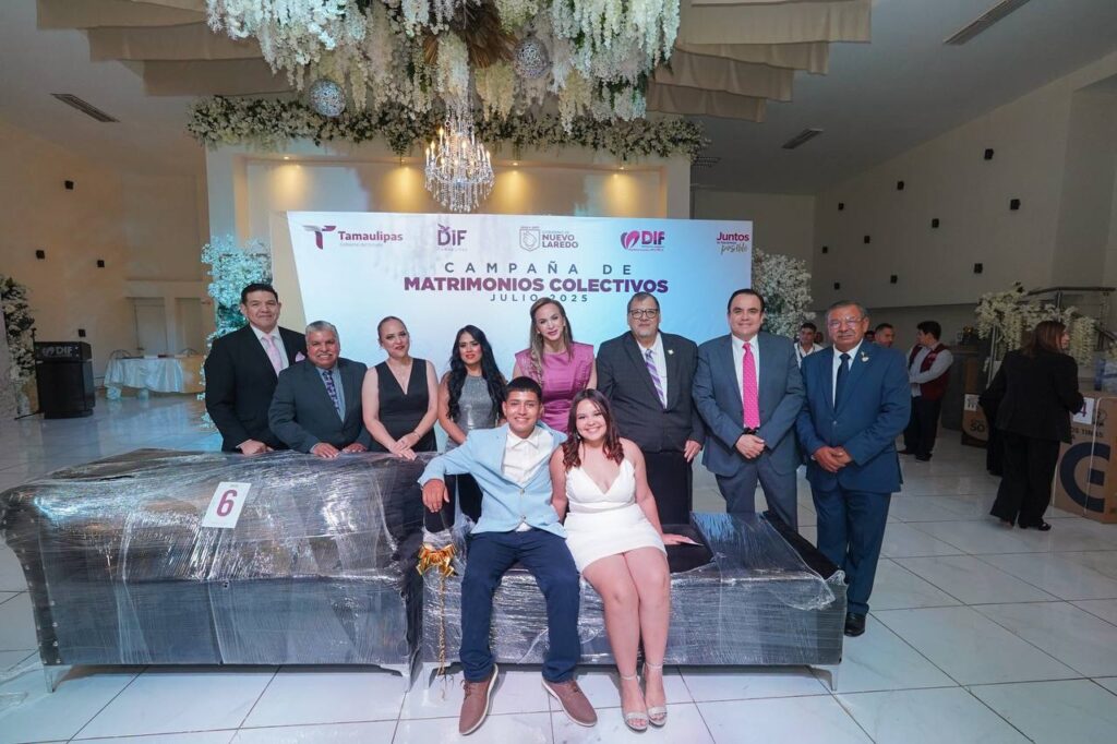 DIF Nuevo Laredo celebra a 83 nuevas familias en campaña de matrimonios gratuito