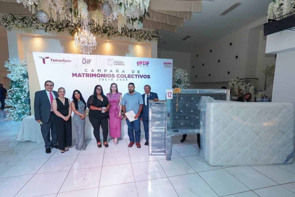 DIF Nuevo Laredo celebra a 83 nuevas familias en campaña de matrimonios gratuito