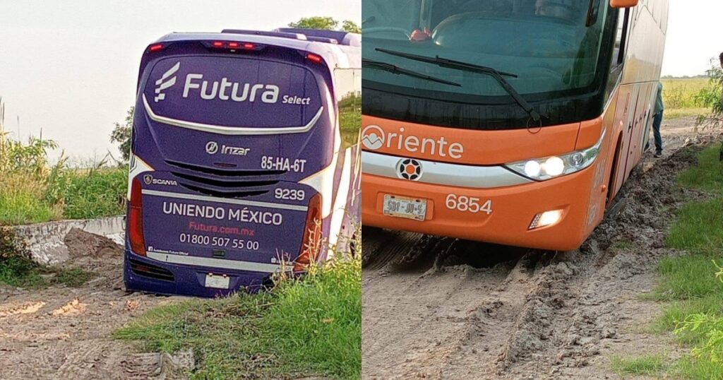 Autobuses buscaban rodear el bloqueo en San Fernando y terminaron varados