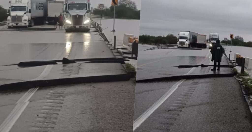 Incomunicadas varias vías en Tamaulipas por lluvias y desbordes