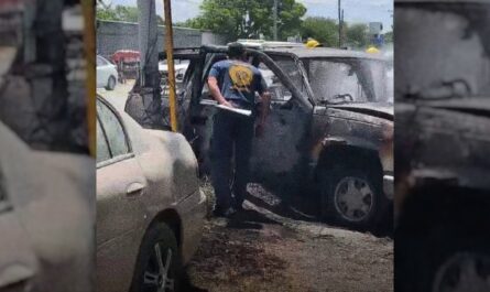 Mecánico muere calcinado en Matamoros tras choque