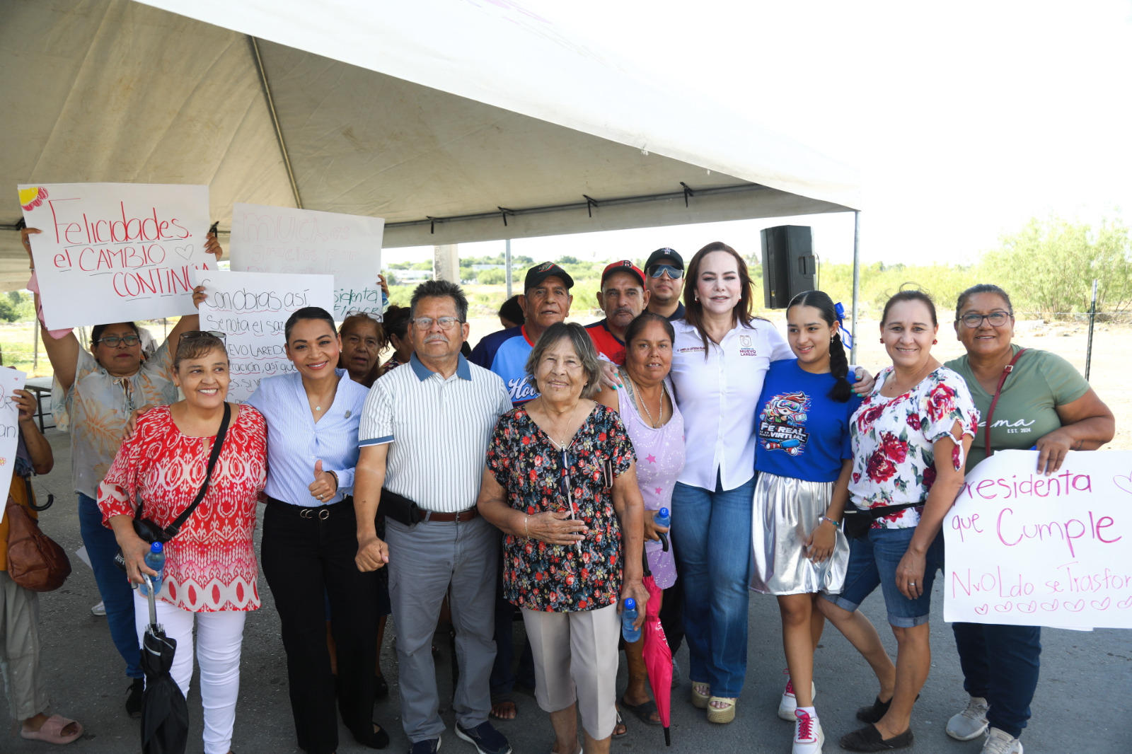 Entrega Carmen Lilia Canturosas dos obras viales en el poniente de la ciudad con inversión superior a los 6.6 mdp