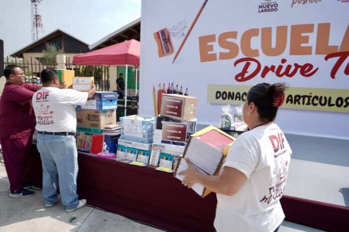 Se suman ciudadanos y organismos a “Escuelatón 2025” para apoyar con útiles escolares a niñas y niños de Nuevo Laredo