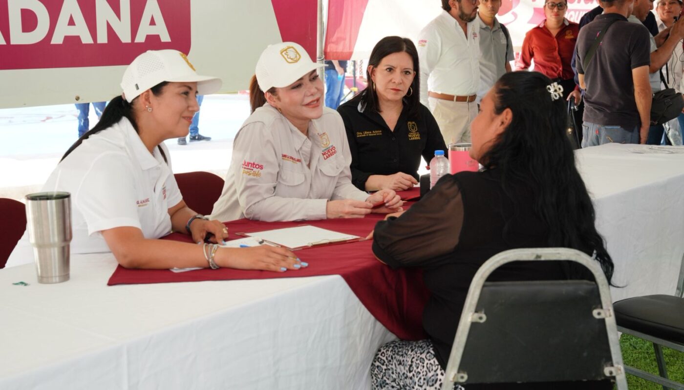 Gobierno de Nuevo Laredo acerca los servicios municipales a la colonia El Campanario con “Presidencia Cerquita de Ti”