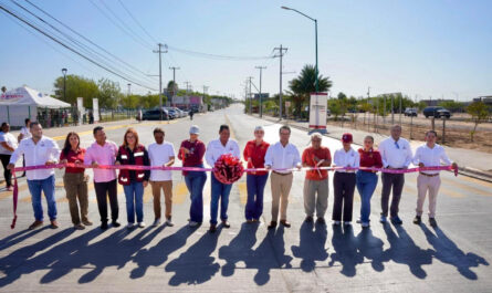 Alcaldesa Carmen Lilia Canturosas cumple con más obras en la colonia Francisco Villa