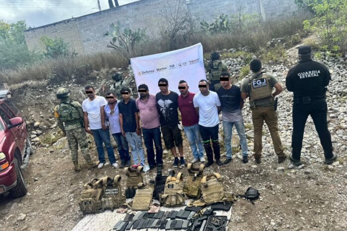 Detienen a ocho integrantes de grupo criminal en Tula