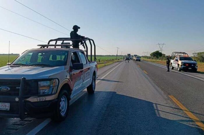 Detienen a hombre con “poncha llantas” en carretera Victoria–Matamoros