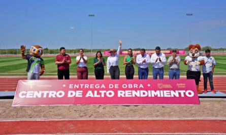 Alcaldesa Carmen Lilia Canturosas pone en marcha nuevo Centro de Alto Rendimiento Deportivo