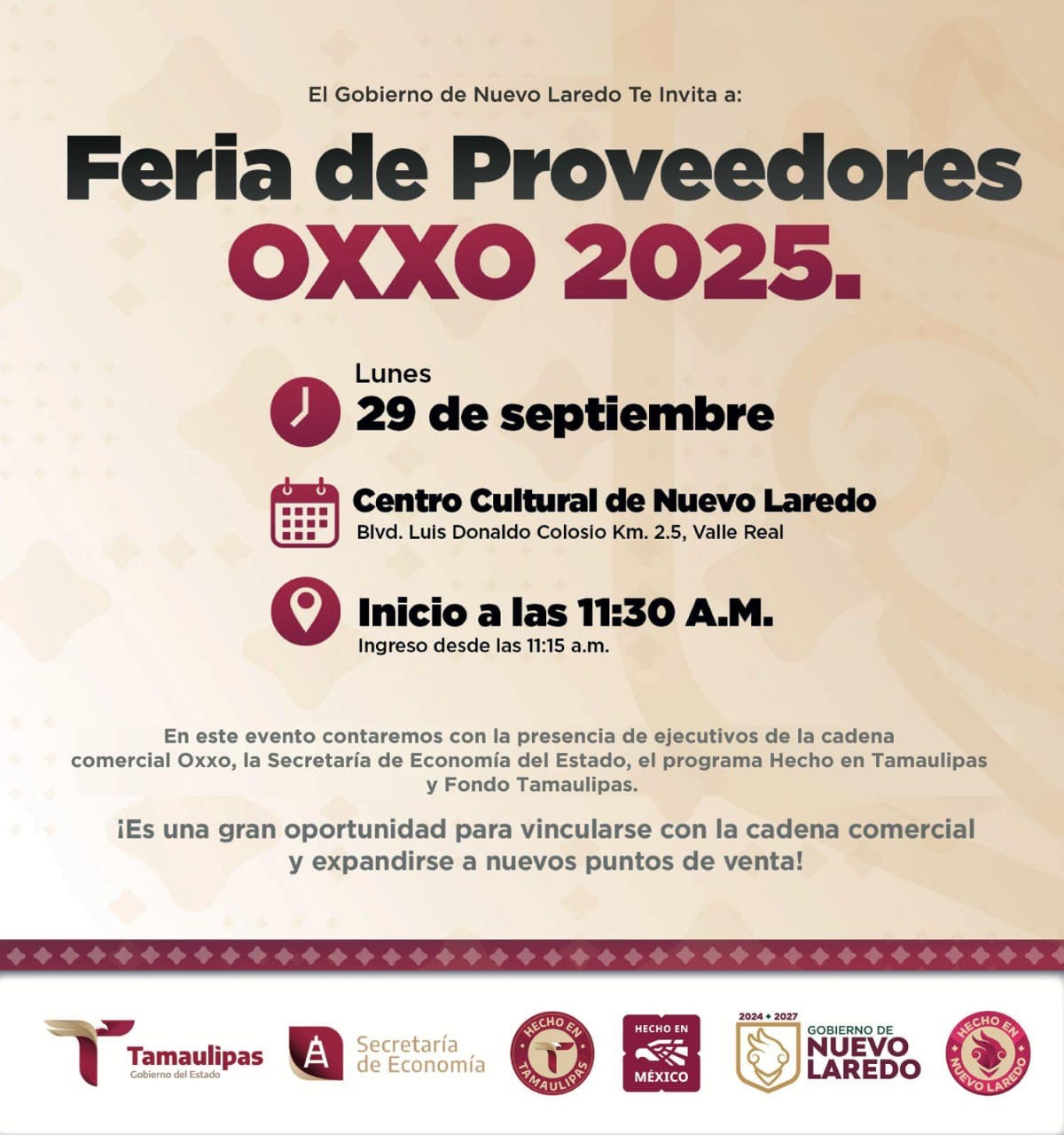 Feria de Proveedores OXXO 2025 llega a Nuevo Laredo